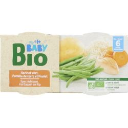 Crf Baby Bio 2X200G Plats Haricots Verts Poulet