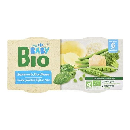 Crf Baby Bio 2X200G Bol Gumes Riz Saum