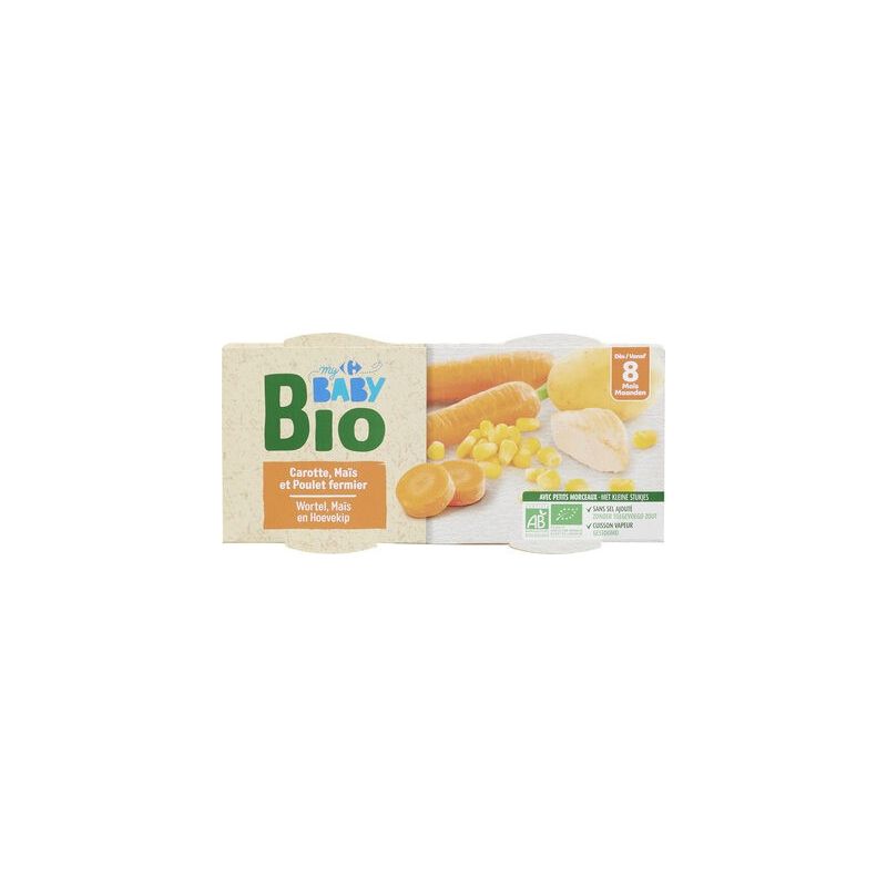 Crf Baby Bio 2X200G Plats Poulet Fermier