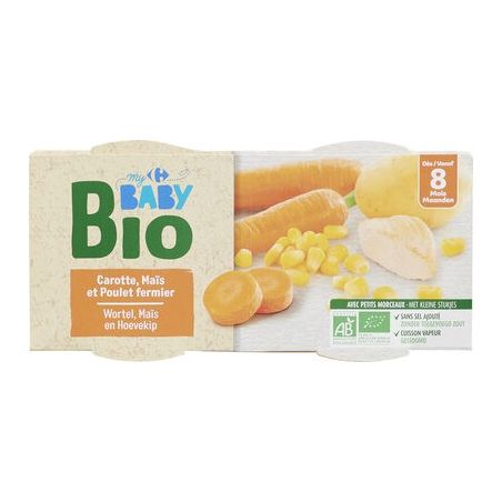 Crf Baby Bio 2X200G Plats Poulet Fermier