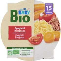 Crf Baby Bio 230G Plat Spaghetti Bolognaise 15M