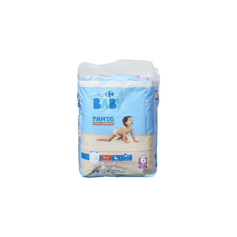 Carrefour Baby X18 Culotte Couche T6 Large Crf