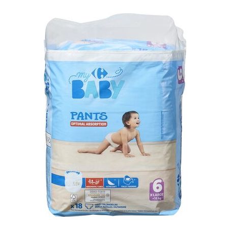 Carrefour Baby X18 Culotte Couche T6 Large Crf