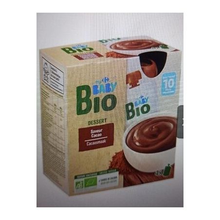 Crf Baby Bio 4X85G Grde Cacao