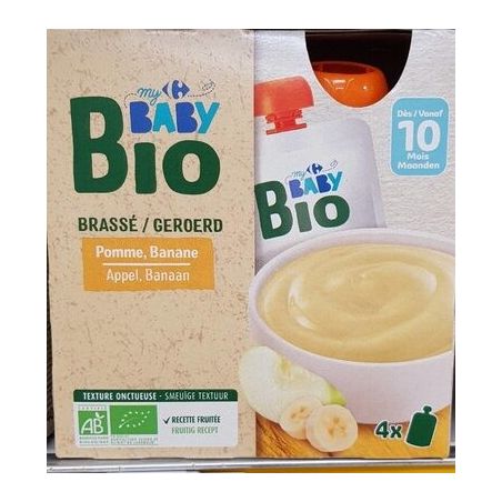 Crf Baby Bio 4X85G Gd Bras Pom Ban Bbio