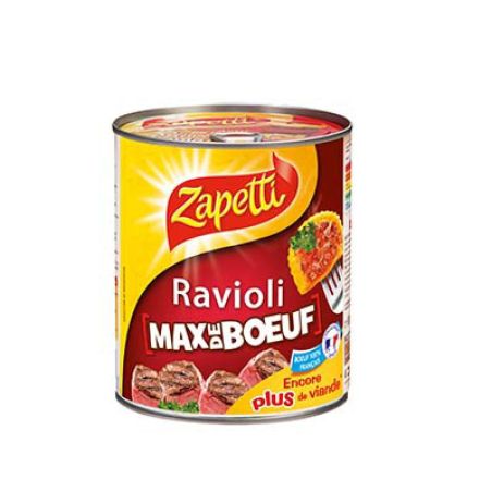 Zapetti Bte 4/4 Ravioli Max Boeuf 800G