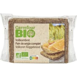Carrefour Bio 500G Pain De Seigle Complet Vollkornbrot Crf