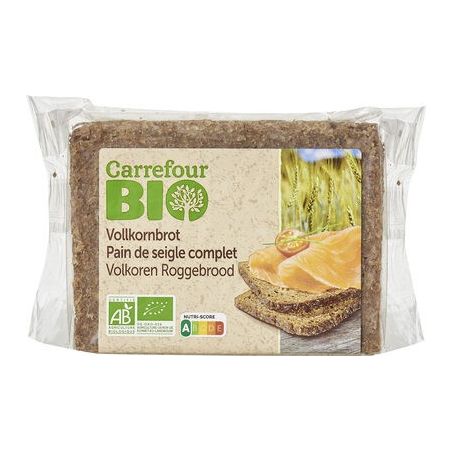 Carrefour Bio 500G Pain De Seigle Complet Vollkornbrot Crf