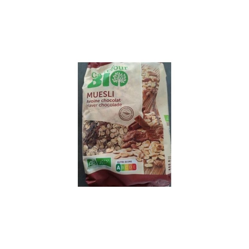 Carrefour Bio 375G Muesli Avoine Chocolat Crf