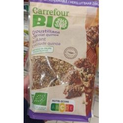 Carrefour Bio 375G Muesli Croustillant Chocolat Quinoa Crf