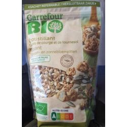 Carrefour Bio 375G Muesli Croustillant Graines Courge & Tournesol Crf