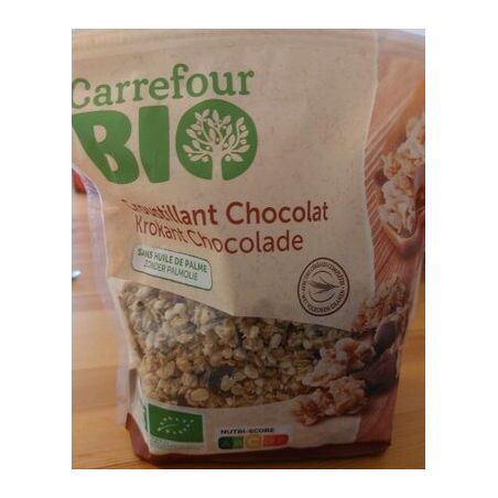 Carrefour Bio 500G Muesli Croustillant Chocolat Crf