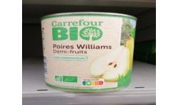 Carrefour Bio 4/4 Poires Williams Crf