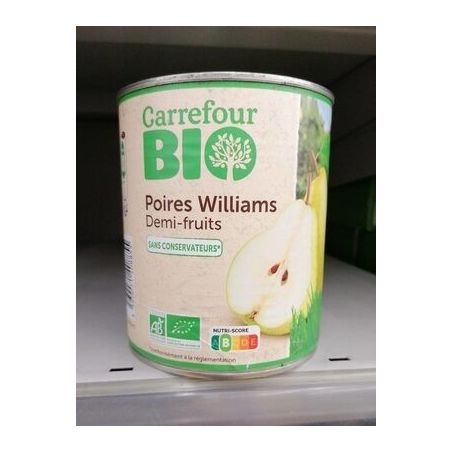 Carrefour Bio 4/4 Poires Williams Crf