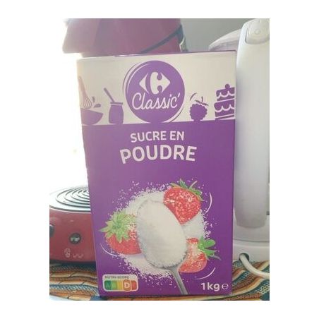 Crf Cdm 1Kg Bte Sucre Pdre Blc Bv