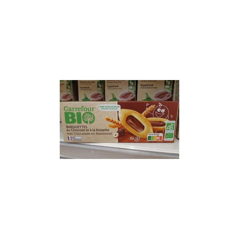 Carrefour Bio 120G Barquette Choc Crf