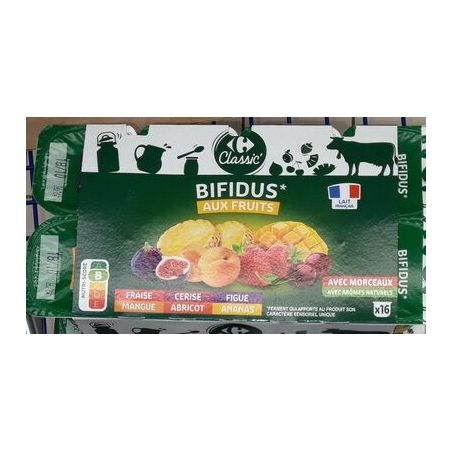 Crf Classic 16X125G Yaourt Bifidus Aux Fruits