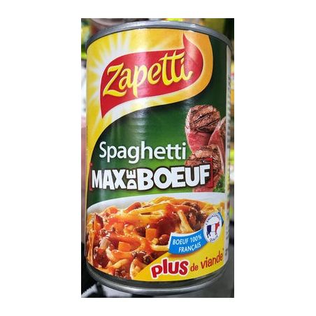 Zapetti 400G Spaghe.Max Boeuf.