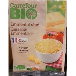 Carrefour Bio 3X70G Emmental Rapé Crf
