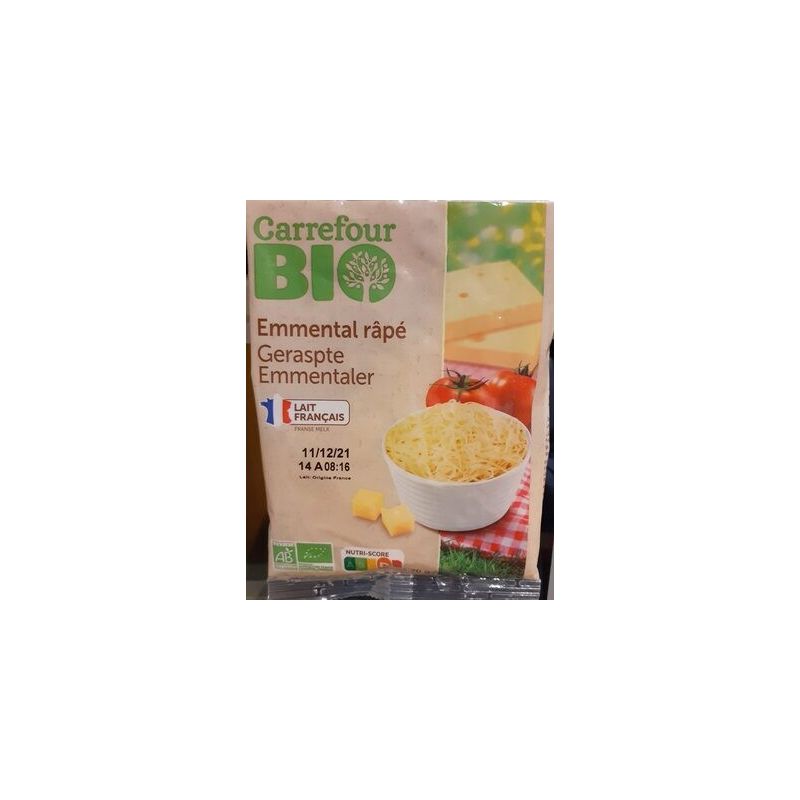 Carrefour Bio 3X70G Emmental Rapé Crf