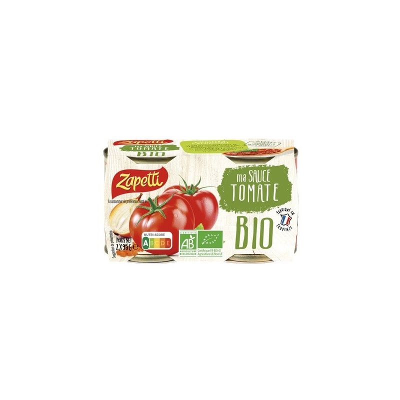 Zapetti Sauce Tomate Bio 2X95G