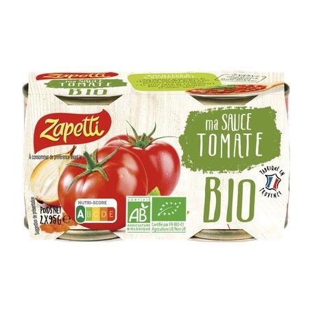 Zapetti Sauce Tomate Bio 2X95G