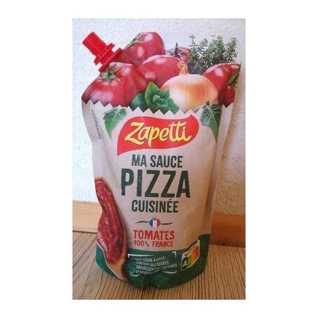 Zapetti Sauce Tomate Cuisinée Pour Pizza : La Brique De 300G