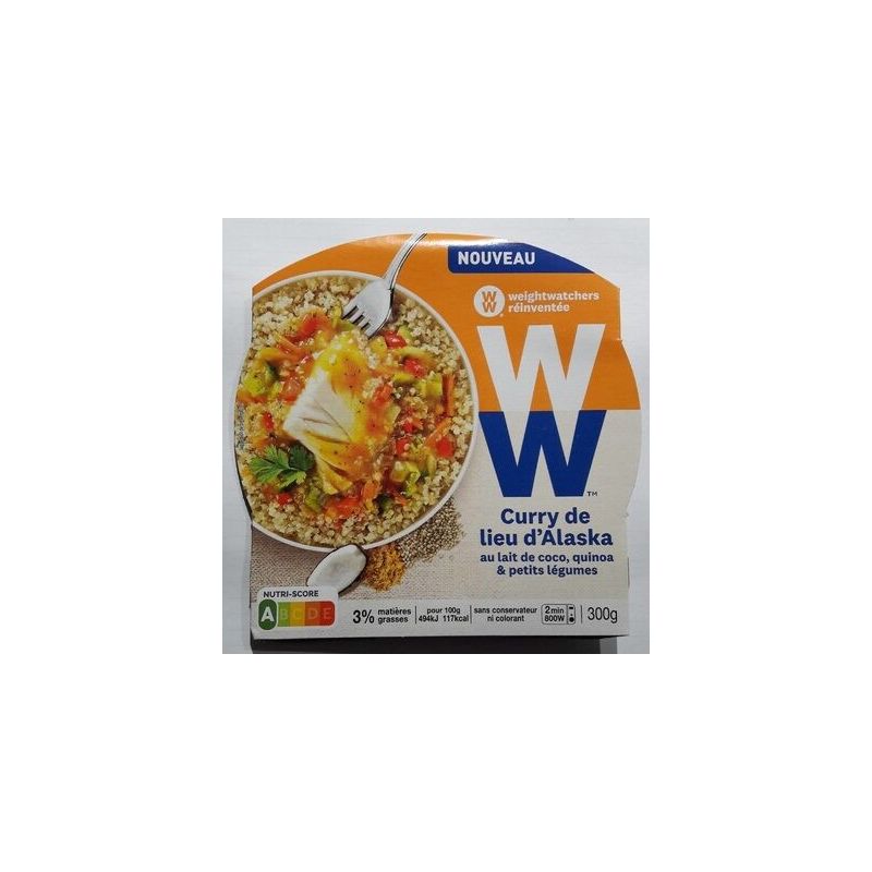 Weight Wat Ww Cabillaud Curry Coco 300G