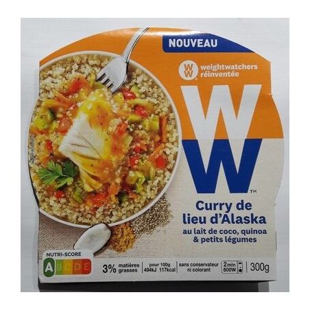 Weight Wat Ww Cabillaud Curry Coco 300G