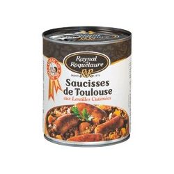 Raynal Et Roquelaure Saucisses De Toulouse Lentilles Cuisisnées 840 G