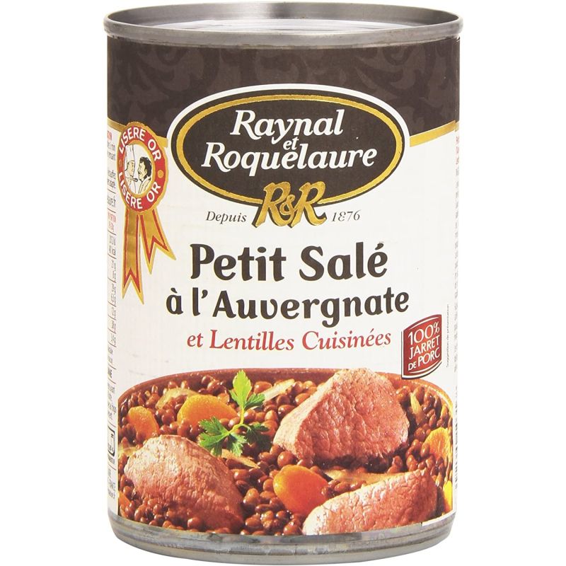 Raynal Et Roquelaure Petit Salé À L'Auvergnate Lentilles Cuisinées 420G