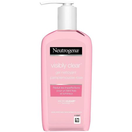 Neutrogéna Neutrogena Visibly Clear Gel Nettoyant Pamplemousse Rose Pompe 200Ml