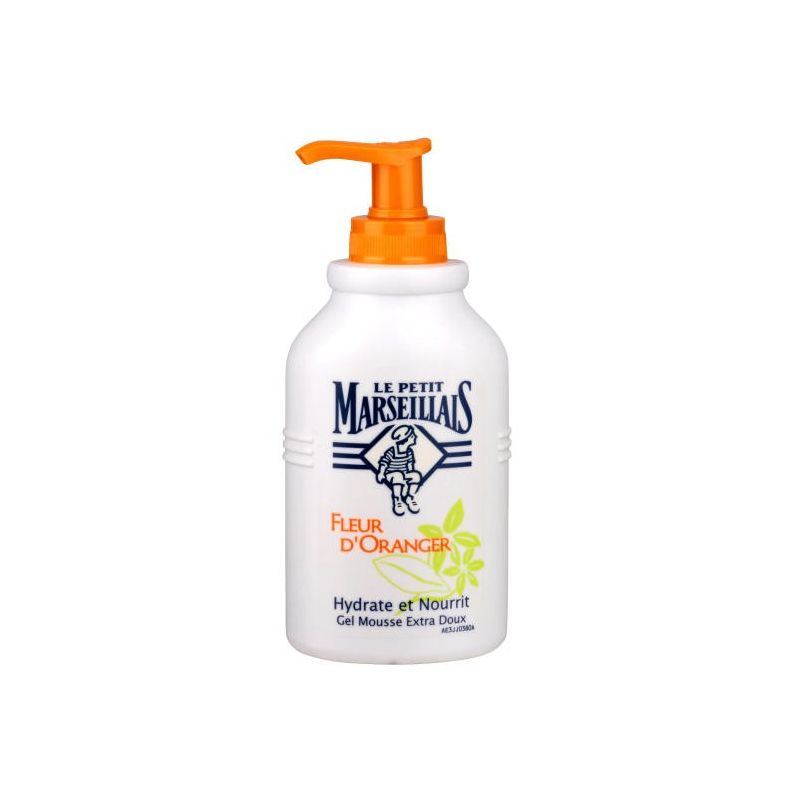 Le Petit Marseillais Creme Mousse Extra Doux Fleur Oranger Pompe 300Ml