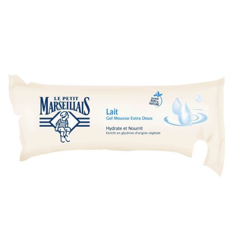 Le Petit Marseillais Creme Mousse Extra Doux Lait Berlingot 250Ml
