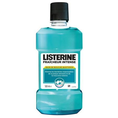 Listerine Bain De Bouche Fraicheur Intense Bouteille 500Ml