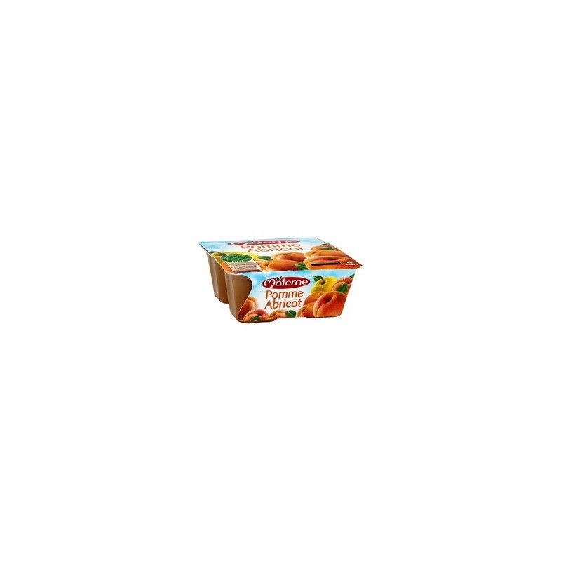 Materne Specialite Fruits Pomme Abricot 4X100G