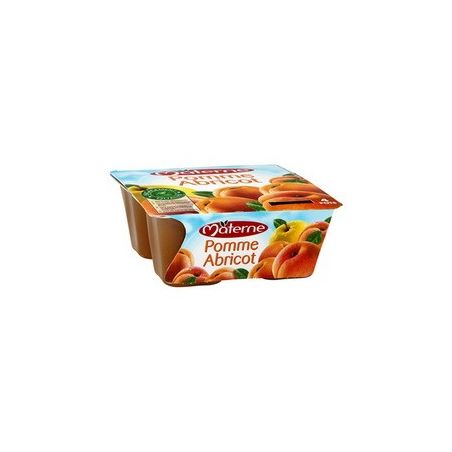 Materne Specialite Fruits Pomme Abricot 4X100G