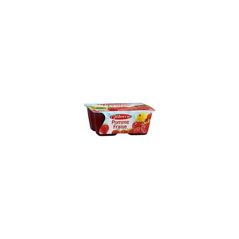 Materne Class. Pomme Fraise 4X100G