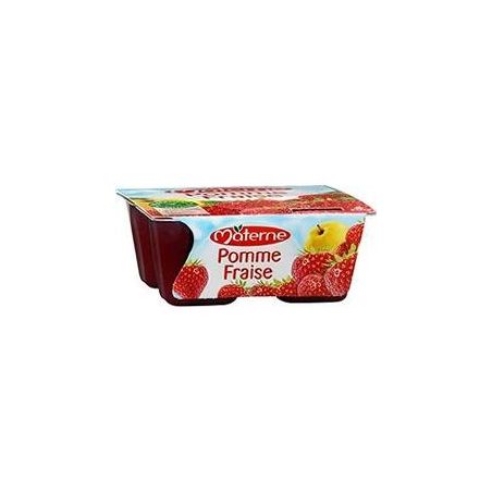Materne Class. Pomme Fraise 4X100G