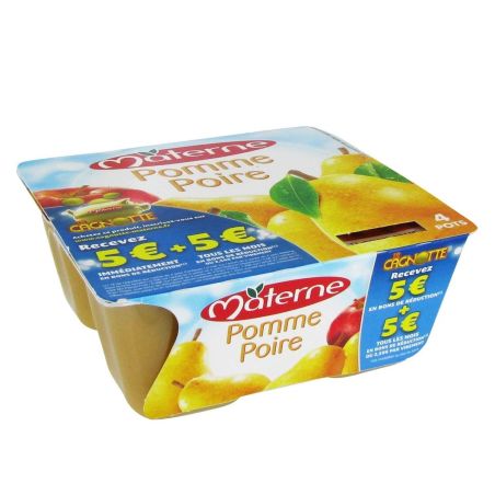 Materne Class Pm Poire 4X100G