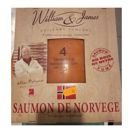 Will & James 100G Saumon Fume Norvege 4Tr