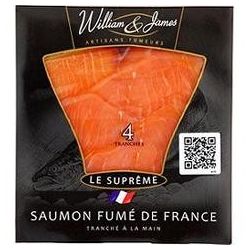 Will & James 100G 4 Tranches Saumon De France Fume