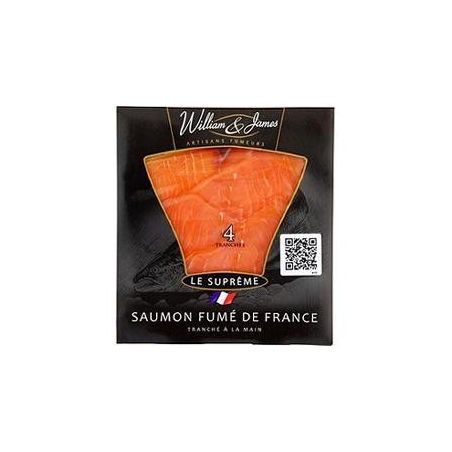 Will & James 100G 4 Tranches Saumon De France Fume