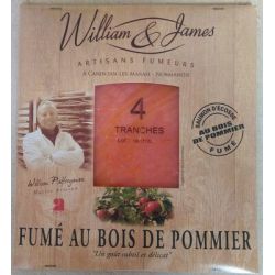 Will & James 100G 4 Tranches Saumon Fume Bois De Pommier