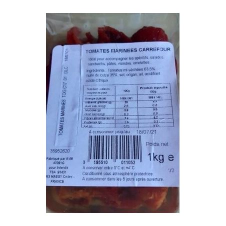 Carrefour Tomate Confite Sav.Medit 1Kg