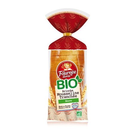 La Fournée Dorée Fd.Brioch Mouss Trch Bio 400G