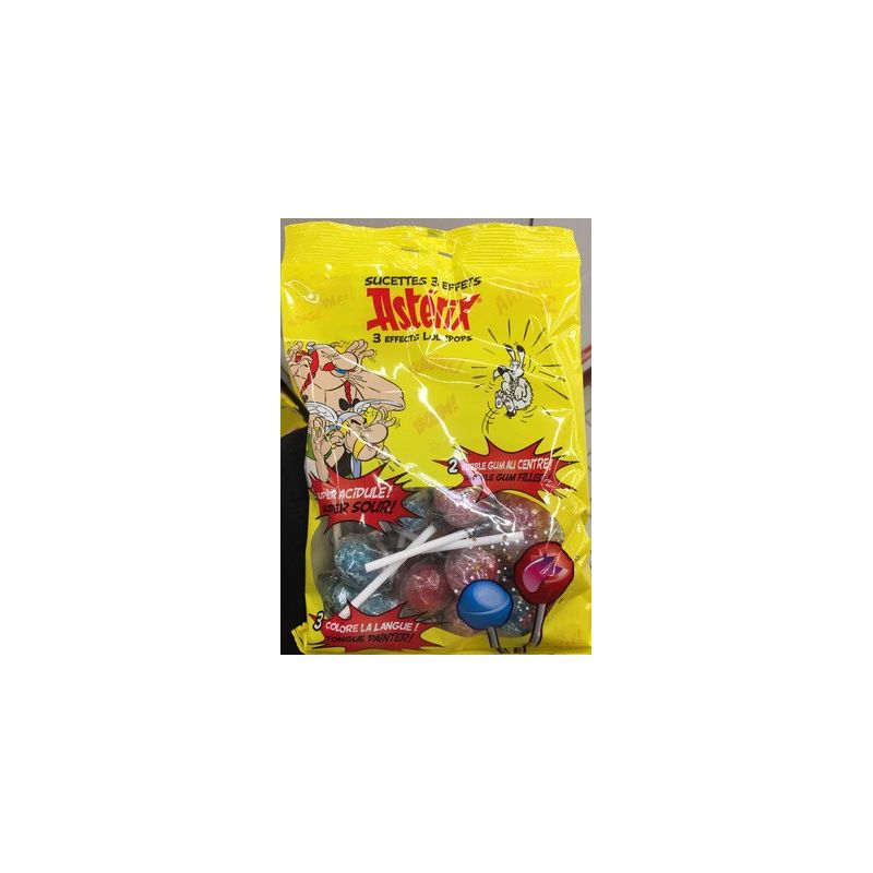 Brabo Sachet Sucettes Acidulees Assorties 186G Asterix