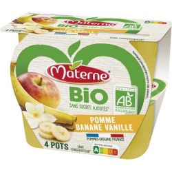 Materne Mat.Cp Bio Pm/Ban/Van 4X100G