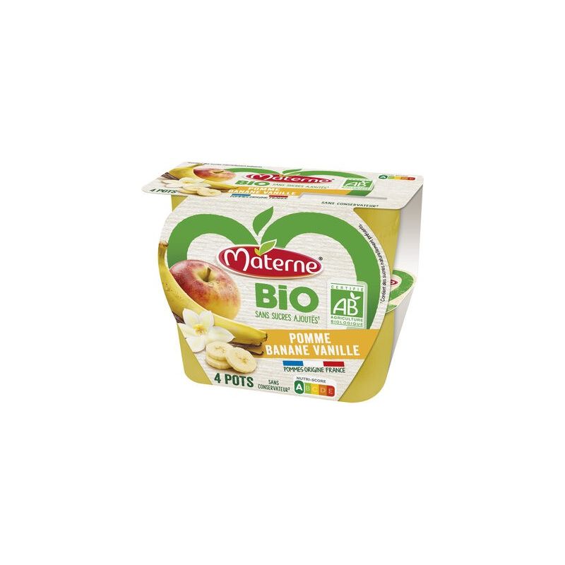 Materne Mat.Cp Bio Pm/Ban/Van 4X100G