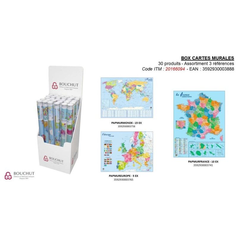 1Er Prix Box De 30 Cartes Murales